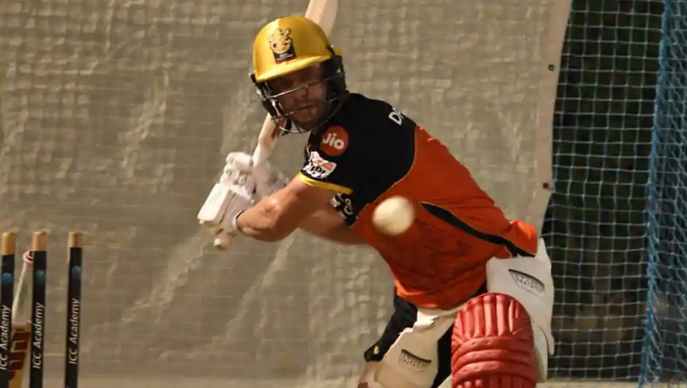 RCB बल्लेबाज एबी डिविलियर्स ने नेट्स पर की प्रैक्टिस, टीम ने पोस्ट किया वीडियो | AB de villiars 1