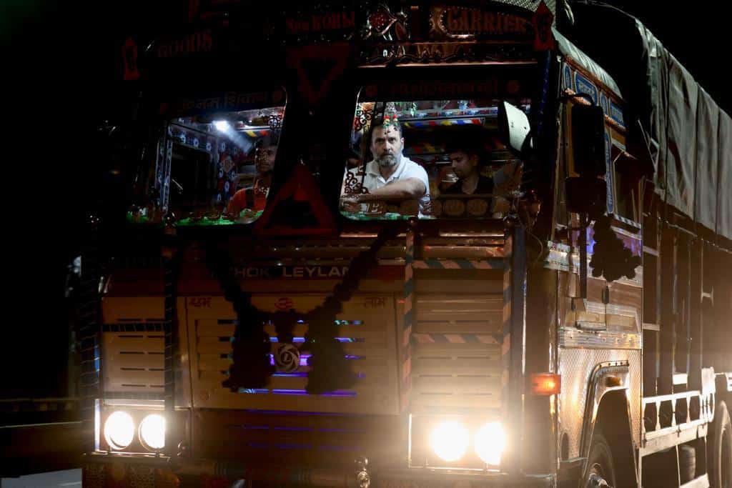 Rahul Gandhi Truck Driver Talk and Ride