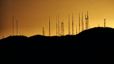 Indian Telecom Bill 2023, Transmission Tower on Hill,