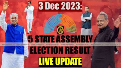 Vote Counting, 3 Dec 2023, 5 State Legislative Assembly Election 2023, Result Rajasthan Election 2023, Madhya Pradesh Election 2023, Chhattisgarh Election 2023, Telangana Election 2023, Meghalaya Election 2023, ECI, Congress, BJP, Ashok Gehlot, ShivRaj Singh, Bhupesh Baghel, KCR