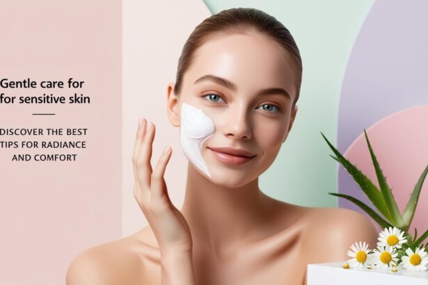 Image Of A Young Woman With Glowing Smooth Skin Gently Applying A Soothing Skincare Product Like A Calming Moisturizer Or Serum To Her Face.. Her Skin Should Appear Radiant And Healthy With A Focus On Her Serum, Sensitive Skin Care Tips, Natural Beauty,